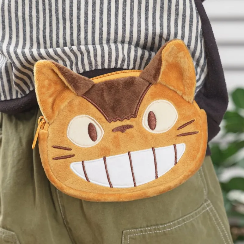 Maison Ghibli Catbus Plush Pouch 11,5 x 15,5 x 2 cm - My Neighbor Totoro | Bags