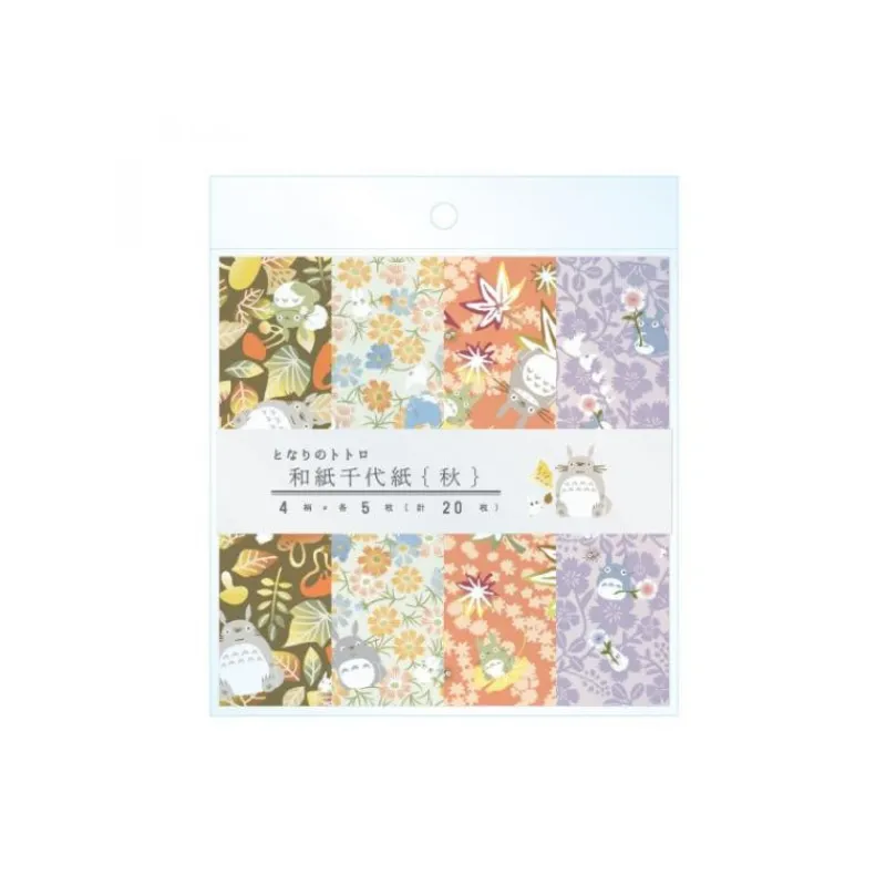 chiyogami_paper_autumn__my_neighbor_totoro_0.webp Maison Ghibli 2024 Chiyogami Paper Autumn - My Neighbor Totoro | Postcards And Letter Papers