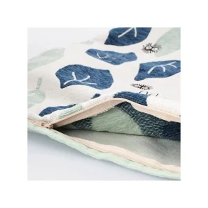 Maison Ghibli Cushion Big Totoro Blue & Green leaves 45x45 cm - My Neighbour Totoro | Furniture