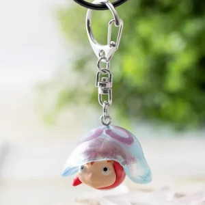 Maison Ghibli 3D Keychains Ponyo and jellyfish - Ponyo by the cliff | Keychains