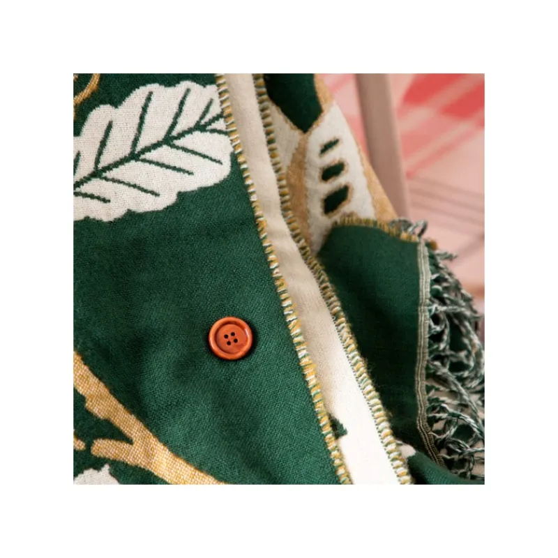 dark_green_stole_oak_leaves__my_neighbor_totoro_2.webp Maison Ghibli Dark Green Stole Oak leaves - My Neighbor Totoro | Outfits