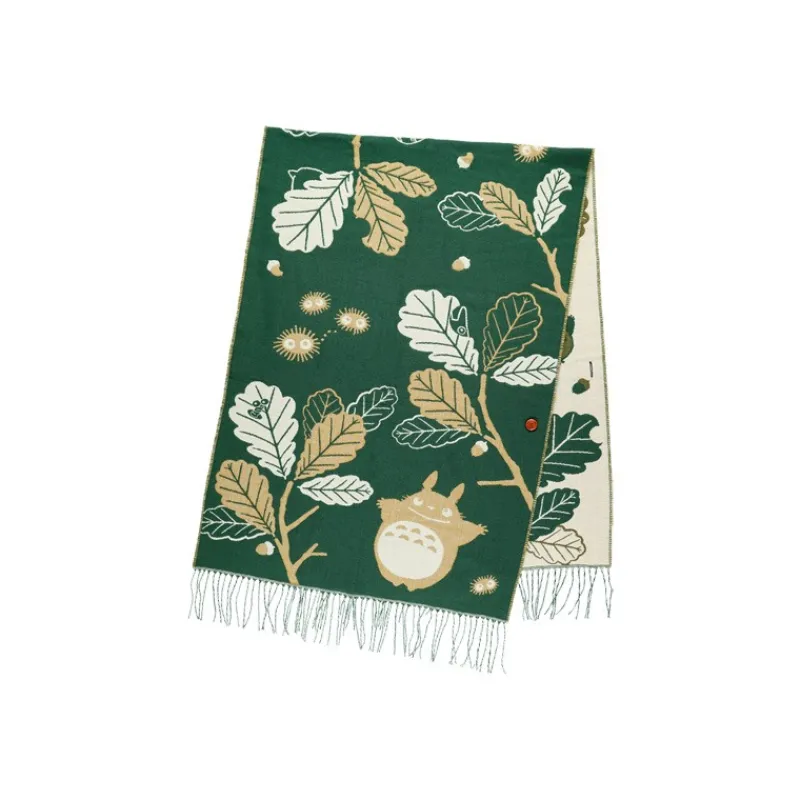 dark_green_stole_oak_leaves__my_neighbor_totoro_4.webp Maison Ghibli Dark Green Stole Oak leaves - My Neighbor Totoro | Outfits