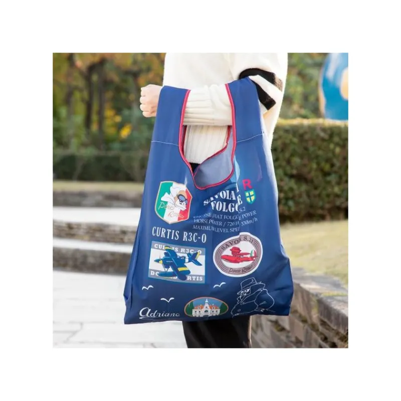 foldable_bag_patch_porco__porco_rosso_0.webp Maison Ghibli Foldable bag patch Porco - Porco Rosso | Bags