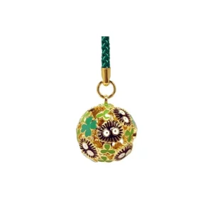 Maison Ghibli Golden Ring Bell Strap Sooot Sprites & Clover - My Neighbor Totoro | Straps