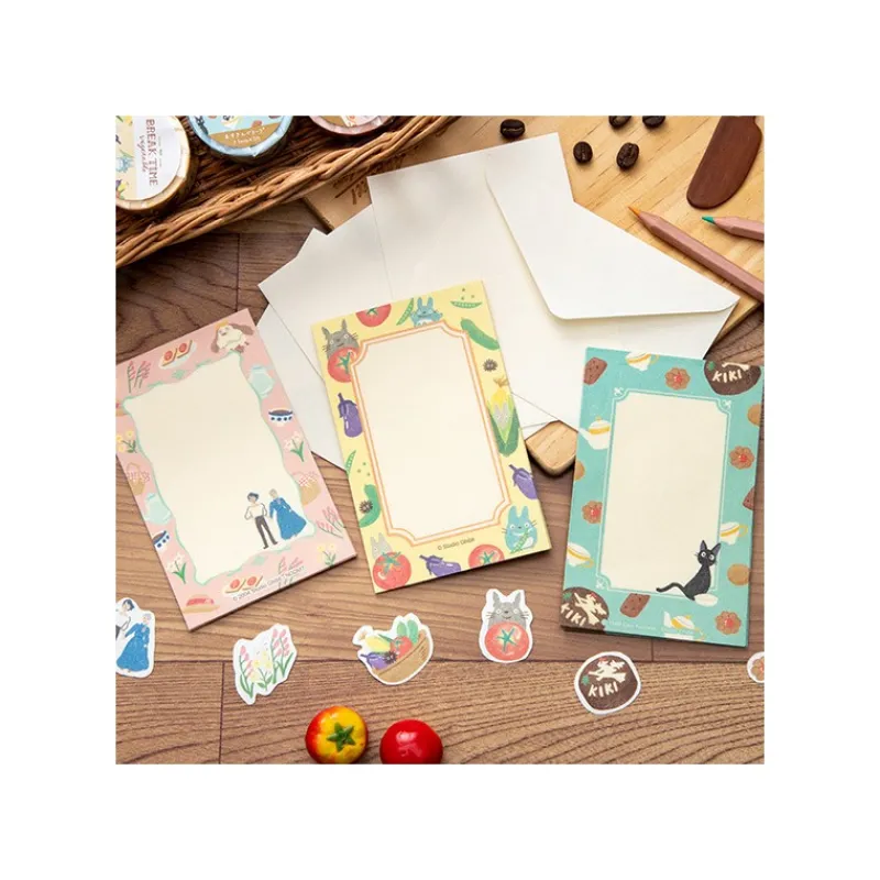 Maison Ghibli Letter set Break Time Vegetables - My Neighcor Tortoro | Postcards And Letter Papers