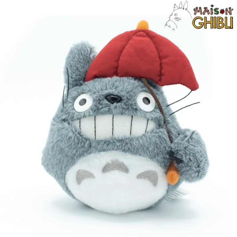 Maison Ghibli Plush Totoro With Red Umbrella - My Neighbor Totoro | Classic Plush