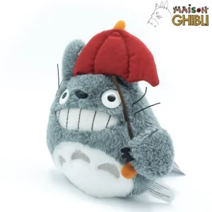 Maison Ghibli Plush Totoro With Red Umbrella - My Neighbor Totoro | Classic Plush