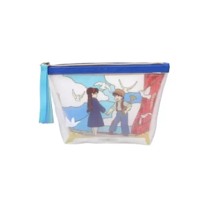Maison Ghibli Transparent Pouch embroidered - Castle in the Sky | Accessories
