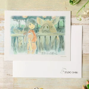 Maison Ghibli Watercolour Greeting cards 24 x 15,8 cm Chihiro - Spirited Away | Postcards And Letter Papers