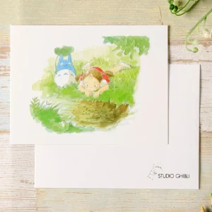 Maison Ghibli Watercolour Greeting cards 24 x 15,8 cm Summer - My Neighbor Totoro | Postcards And Letter Papers