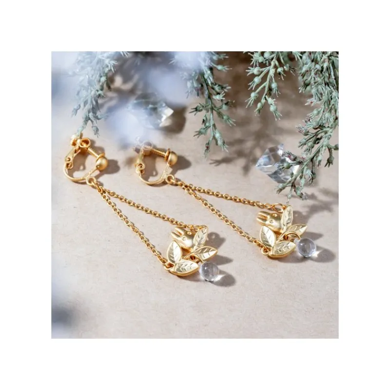 white_totoro_clip_earrings_jewel_hidden_in_a_leaf__my_neighbor_totoro_2.webp Maison Ghibli White Totoro Clip Earrings Jewel Hidden In A Leaf - My Neighbor Totoro | Jewellery