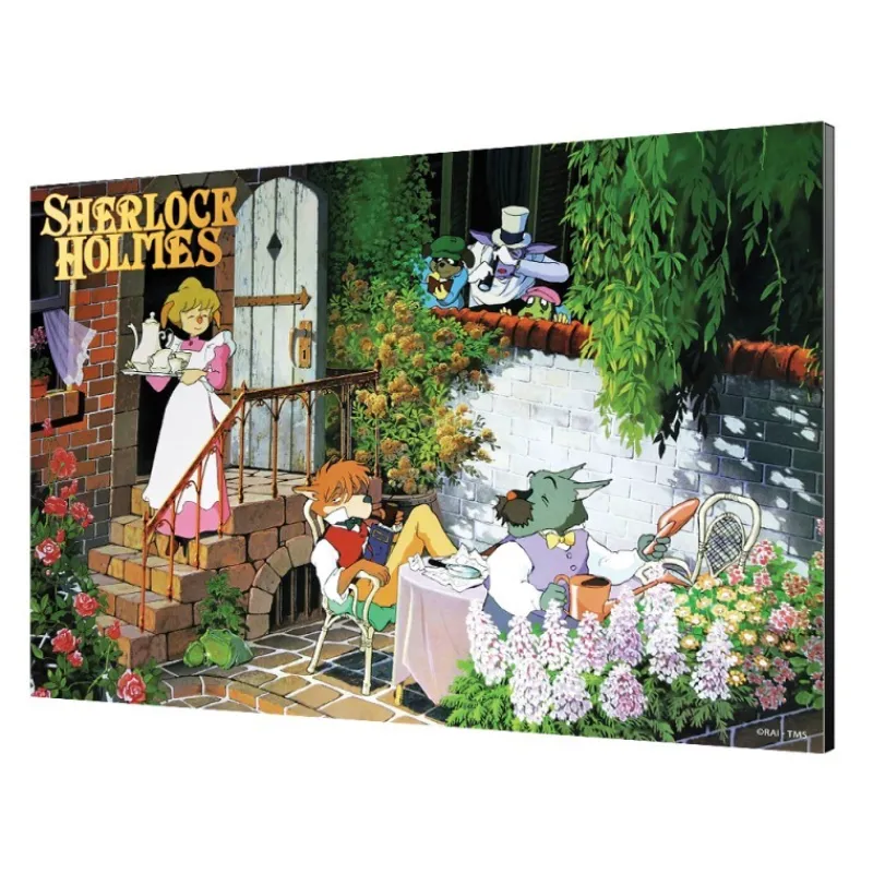 wood_panel___tea_time__sherlock_holmes_0.webp Maison Ghibli Wood Panel 03 - Tea time - Sherlock Holmes | Wall Decoration